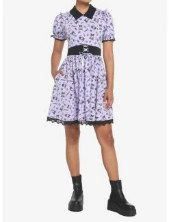 HUNIVERS Kuromi Crystal Ball Lolita Lace Dress -transcendentactive shop 18695102 av1