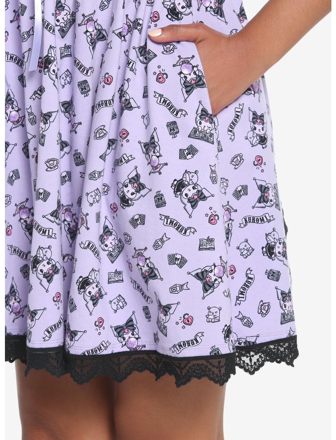 Kuromi Crystal Ball Lolita Lace Dress HUNIVERS Kuromi Crystal Ball Lolita Lace Dress -transcendentactive shop 18695102 av4