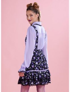 HUNIVERS Kuromi Fortune Teller Tiered Suspender Skirt 4 HUNIVERS Kuromi Fortune Teller Tiered Suspender Skirt -transcendentactive shop 18695117 av2