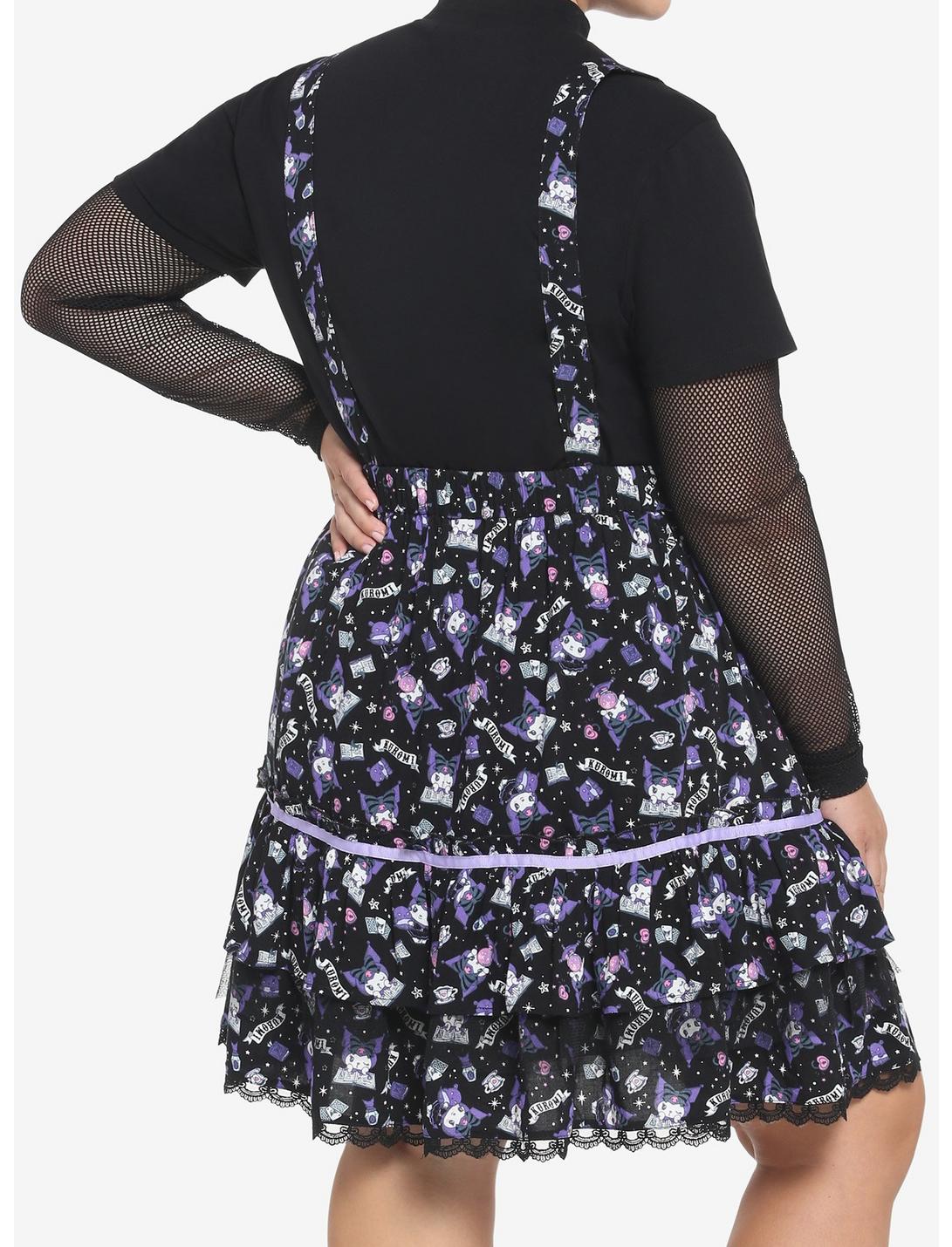 Kuromi Fortune Teller Tiered Suspender Skirt Plus Size HUNIVERS Kuromi Fortune Teller Tiered Suspender Skirt Plus Size -transcendentactive shop 18695125 av2