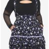 HUNIVERS Kuromi Fortune Teller Tiered Suspender Skirt Plus Size -transcendentactive shop 18695125 hi