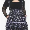 HUNIVERS Kuromi Fortune Teller Tiered Suspender Skirt Plus Size -transcendentactive shop 18695125 hi