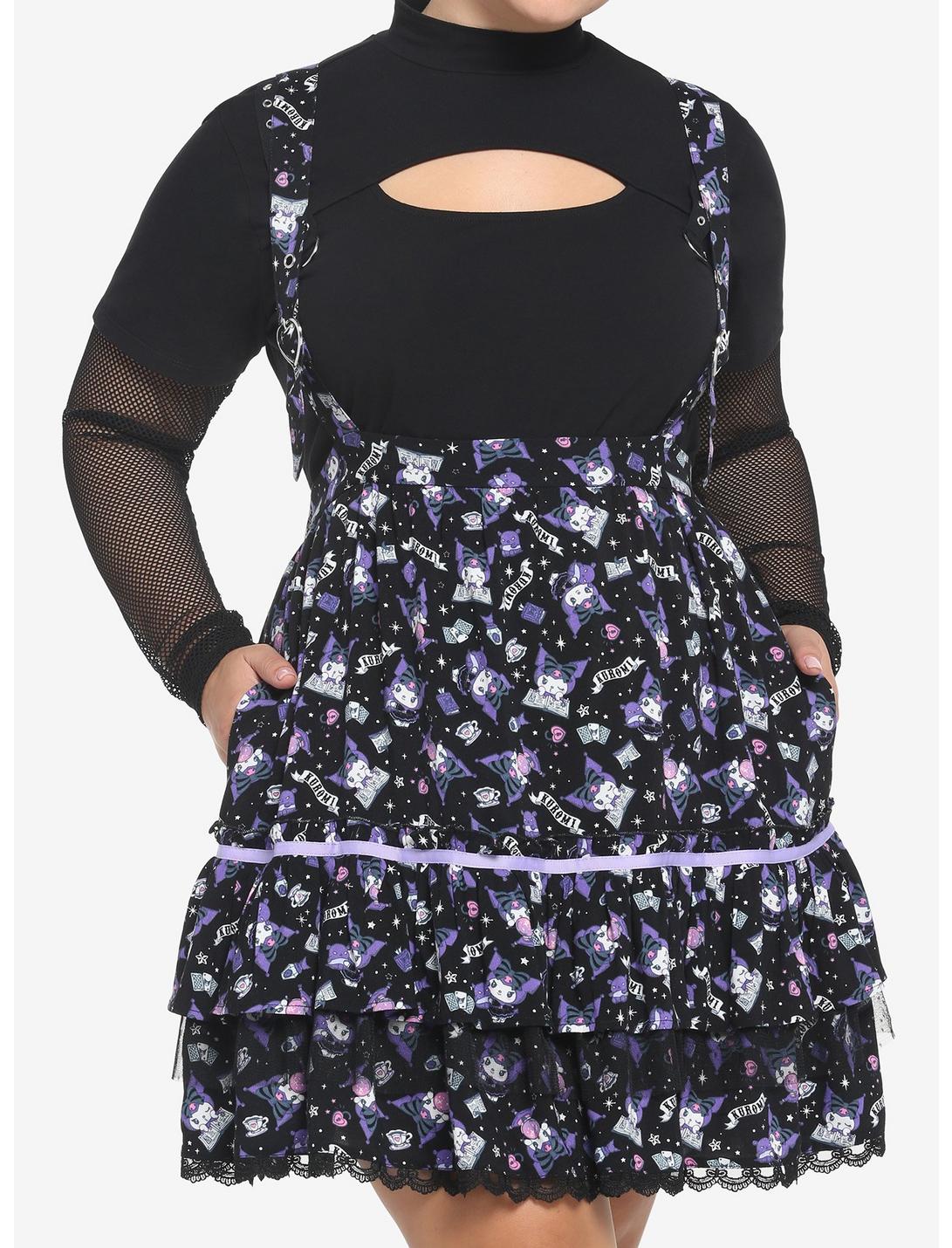 Kuromi Fortune Teller Tiered Suspender Skirt Plus Size HUNIVERS Kuromi Fortune Teller Tiered Suspender Skirt Plus Size -transcendentactive shop 18695125 hi