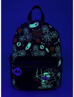 HUNIVERS Her Universe Disney Mickey Mouse Halloween Skeleton Glow-In-The-Dark Mini Backpack -transcendentactive shop 18745112 av1