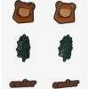 HUNIVERS Star Wars Endor Ewok Stud Earring Set -transcendentactive shop 18778850 hi