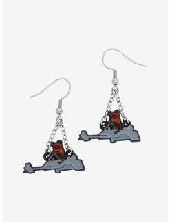 HUNIVERS Star Wars Ewok Speeder Bike Earrings