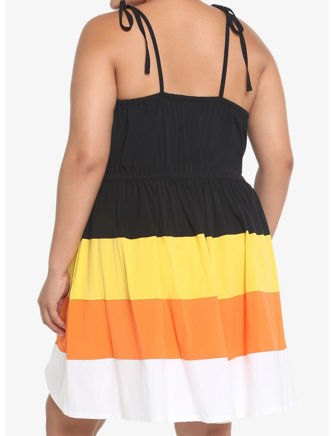 HUNIVERS Candy Corn Tiered Dress Plus Size 5 HUNIVERS Candy Corn Tiered Dress Plus Size - Image 3