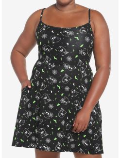 HUNIVERS Tombstone Ghost Dress Plus Size