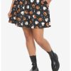 HUNIVERS Pumpkin Ghost & Web Zipper Skirt Plus Size -transcendentactive shop 18780456 hi