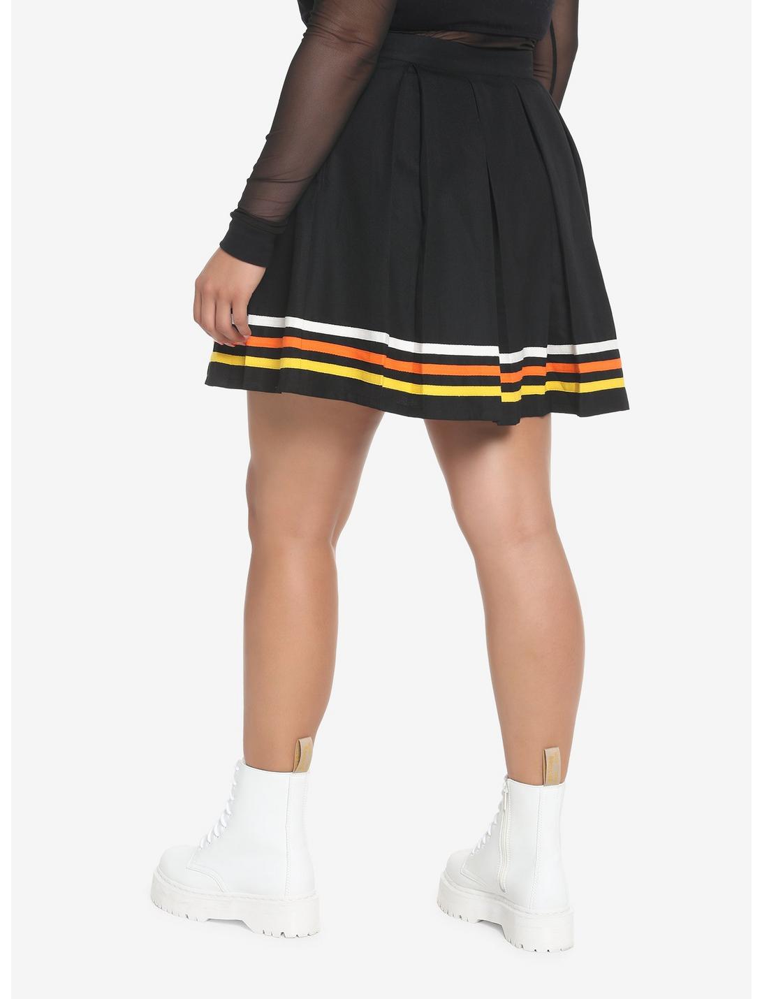 HUNIVERS Candy Corn Stripe Pleated Skirt Plus Size 4 HUNIVERS Candy Corn Stripe Pleated Skirt Plus Size - Image 2