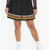 HUNIVERS Candy Corn Stripe Pleated Skirt Plus Size -transcendentactive shop 18780501 hi