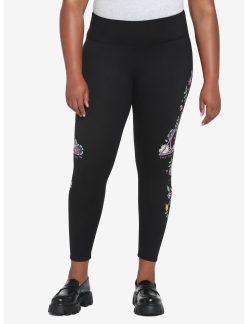 HUNIVERS Harry Potter Deathly Hallows Floral Leggings Plus Size 3 HUNIVERS Harry Potter Deathly Hallows Floral Leggings Plus Size -transcendentactive shop 18781005 av1