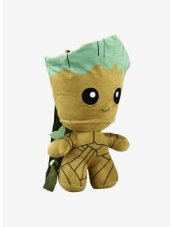 Bioworld Marvel Guardians Of The Galaxy Groot Chibi Plush Backpack -transcendentactive shop 18856020 av3