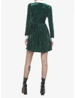 HUNIVERS Her Universe Disney The Haunted Mansion Ghost Host Velvet Long-Sleeve Dress 7 HUNIVERS Her Universe Disney The Haunted Mansion Ghost Host Velvet Long-Sleeve Dress -transcendentactive shop 18867507 av2