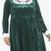 HUNIVERS Her Universe Disney The Haunted Mansion Ghost Host Velvet Long-Sleeve Dress Plus Size
