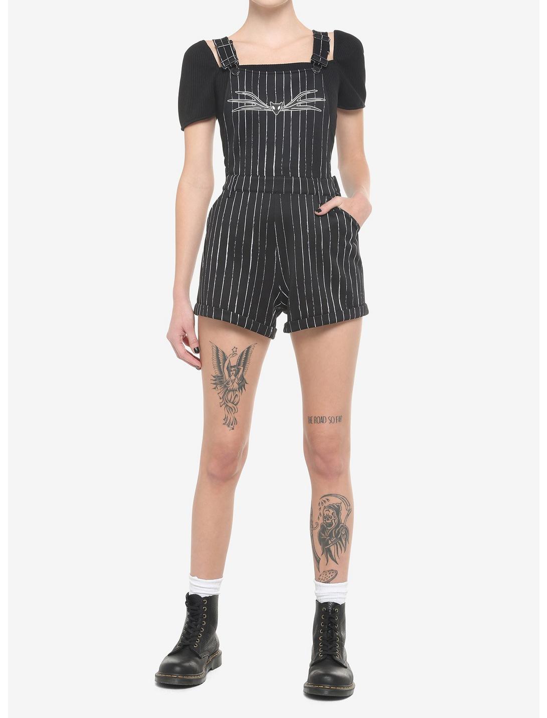 The Nightmare Before Christmas Jack Pinstripe Shortalls HUNIVERS The Nightmare Before Christmas Jack Pinstripe Shortalls -transcendentactive shop 18869738 av1