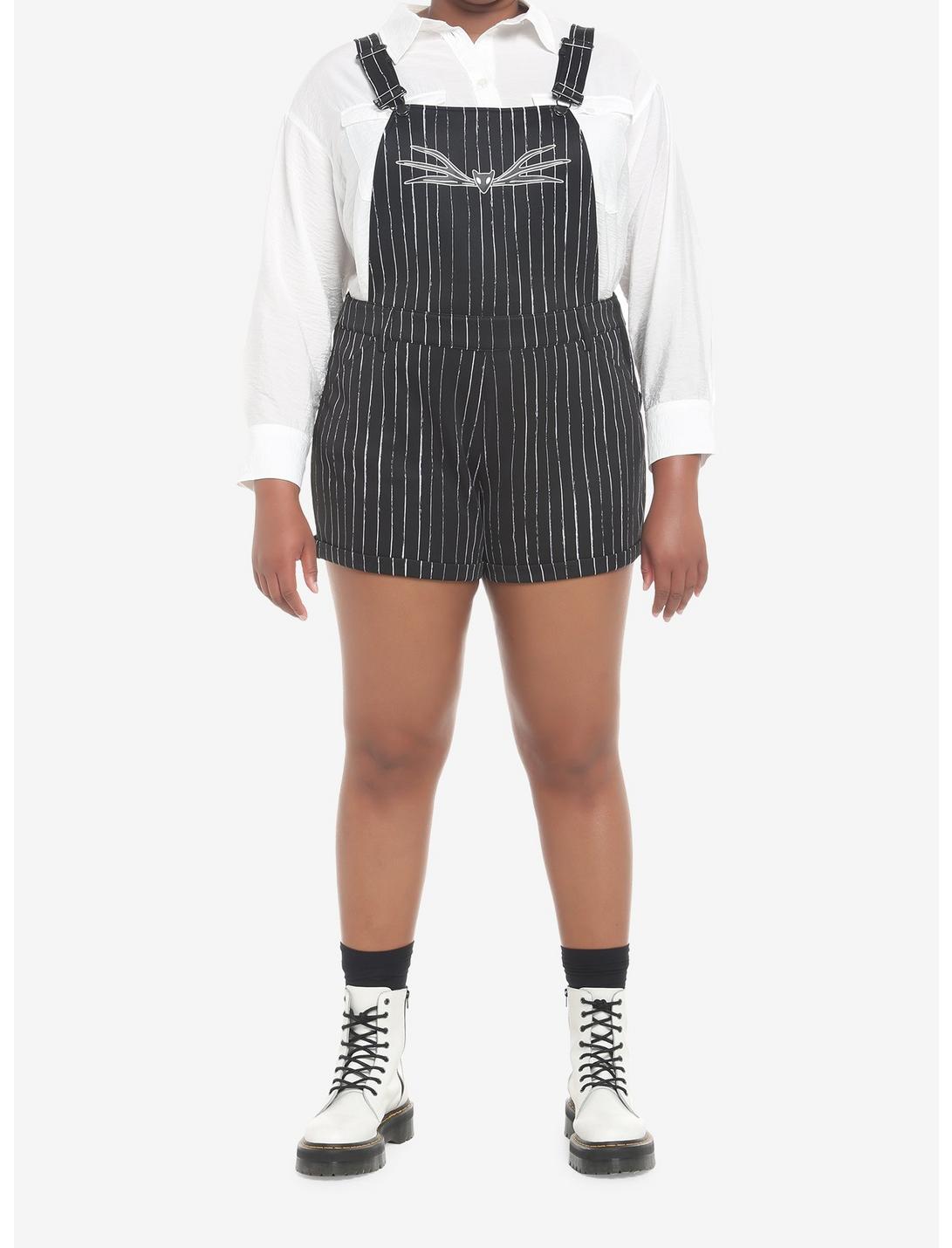 The Nightmare Before Christmas Jack Pinstripe Shortalls Plus Size HUNIVERS The Nightmare Before Christmas Jack Pinstripe Shortalls Plus Size -transcendentactive shop 18869746 av1