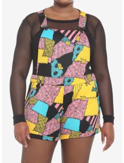 HUNIVERS The Nightmare Before Christmas Sally Shortalls Plus Size