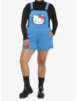 HUNIVERS Hello Kitty Blue Shortalls Plus Size -transcendentactive shop 18869776 av2