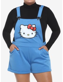 HUNIVERS Hello Kitty Blue Shortalls Plus Size
