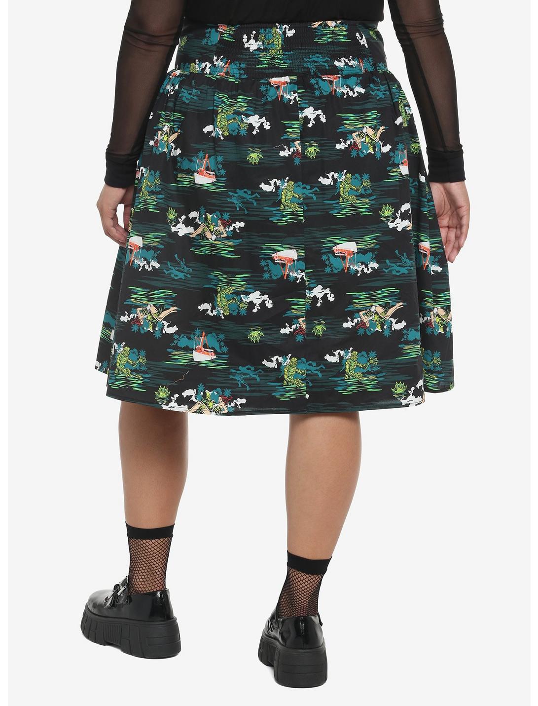 Universal Monsters Creature From The Black Lagoon Allover Print Skirt Plus Size HUNIVERS Universal Monsters Creature From The Black Lagoon Allover Print Skirt Plus Size -transcendentactive shop 18869806 av1