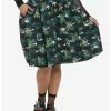 HUNIVERS Universal Monsters Creature From The Black Lagoon Allover Print Skirt Plus Size -transcendentactive shop 18869806 hi