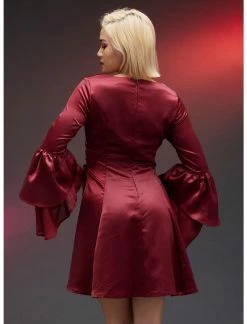 HUNIVERS House Of The Dragon Rhaenyra Targaryen Bell Sleeve Dress -transcendentactive shop 18885749 av2