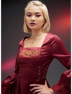 HUNIVERS House Of The Dragon Rhaenyra Targaryen Bell Sleeve Dress -transcendentactive shop 18885749 av4