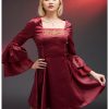 HUNIVERS House Of The Dragon Rhaenyra Targaryen Bell Sleeve Dress -transcendentactive shop 18885749 hi