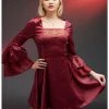 HUNIVERS House Of The Dragon Rhaenyra Targaryen Bell Sleeve Dress -transcendentactive shop 18885749 hi