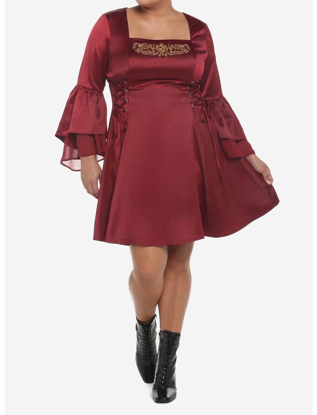 House Of The Dragon Rhaenyra Targaryen Bell Sleeve Dress Plus Size HUNIVERS House Of The Dragon Rhaenyra Targaryen Bell Sleeve Dress Plus Size -transcendentactive shop 18885757 av1