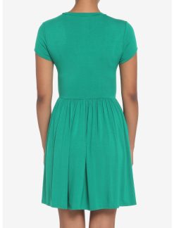 HUNIVERS Green Skater Dress 4 HUNIVERS Green Skater Dress -transcendentactive shop 18980782 av2