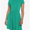 HUNIVERS Green Skater Dress -transcendentactive shop 18980782 hi