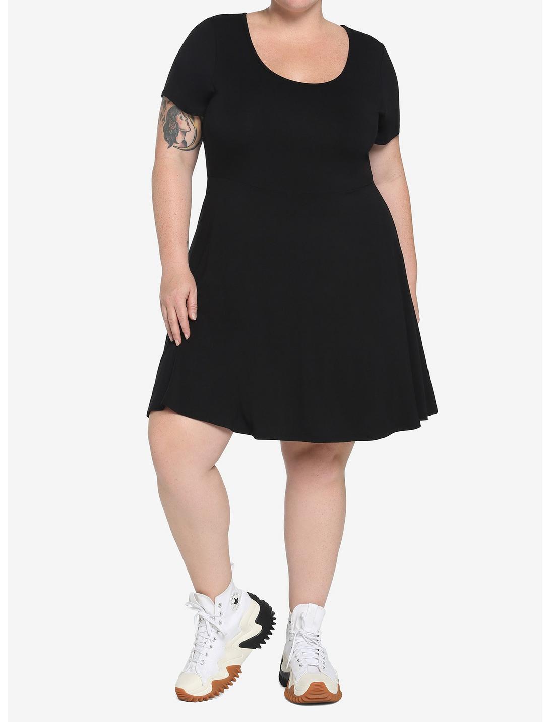 Black Skater Dress Plus Size HUNIVERS Black Skater Dress Plus Size -transcendentactive shop 18984535 av1