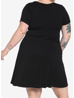 HUNIVERS Black Skater Dress Plus Size 4 HUNIVERS Black Skater Dress Plus Size -transcendentactive shop 18984535 av2