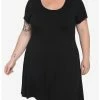 HUNIVERS Black Skater Dress Plus Size -transcendentactive shop 18984535 hi