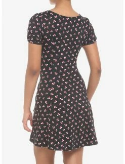 HUNIVERS Black Mushroom Empire Dress -transcendentactive shop 19001172 av2