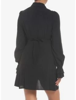 HUNIVERS Black Lace Collared Dress -transcendentactive shop 19001232 av2