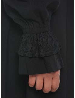 HUNIVERS Black Lace Collared Dress -transcendentactive shop 19001232 av3