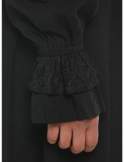 HUNIVERS Black Lace Collared Dress -transcendentactive shop 19001232 av3