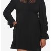 HUNIVERS Black Lace Collared Dress Plus Size 1 HUNIVERS Black Lace Collared Dress Plus Size -transcendentactive shop 19001240 hi