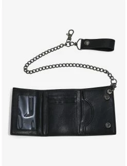 Bioworld Marvel Black Panther: Wakanda Forever Logo Trifold Chain Wallet 7 Bioworld Marvel Black Panther: Wakanda Forever Logo Trifold Chain Wallet -transcendentactive shop 19001285 av2