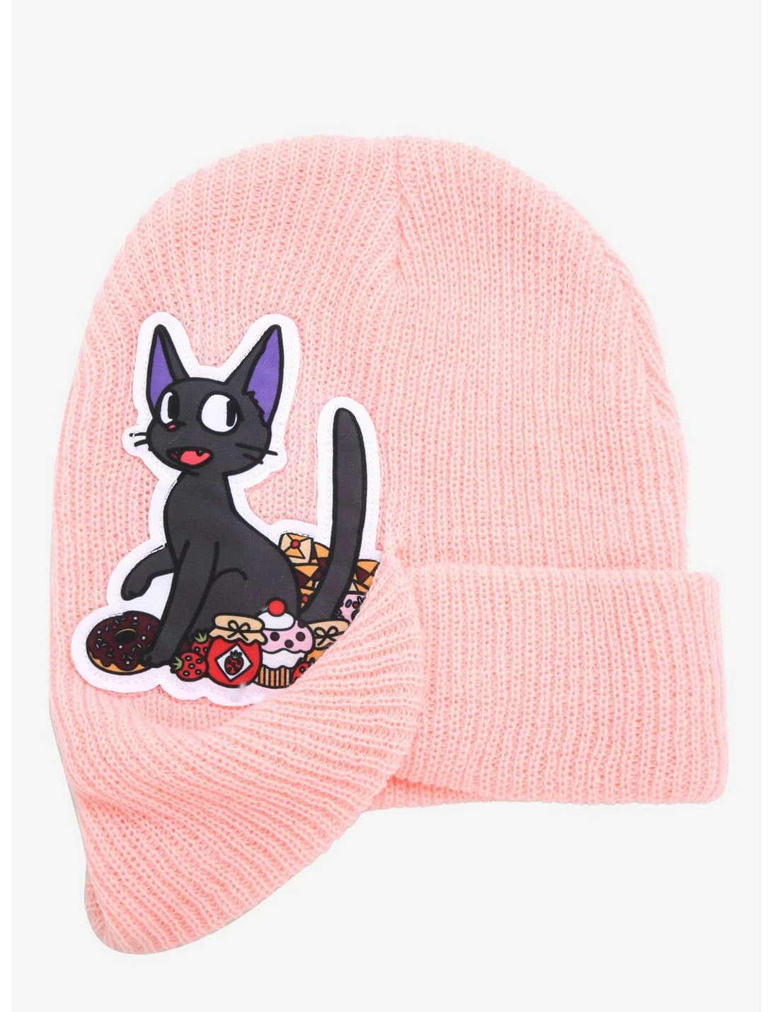 Bioworld Studio Ghibli Kiki's Delivery Service Jiji Peeking Beanie 5 Bioworld Studio Ghibli Kiki's Delivery Service Jiji Peeking Beanie - Image 3