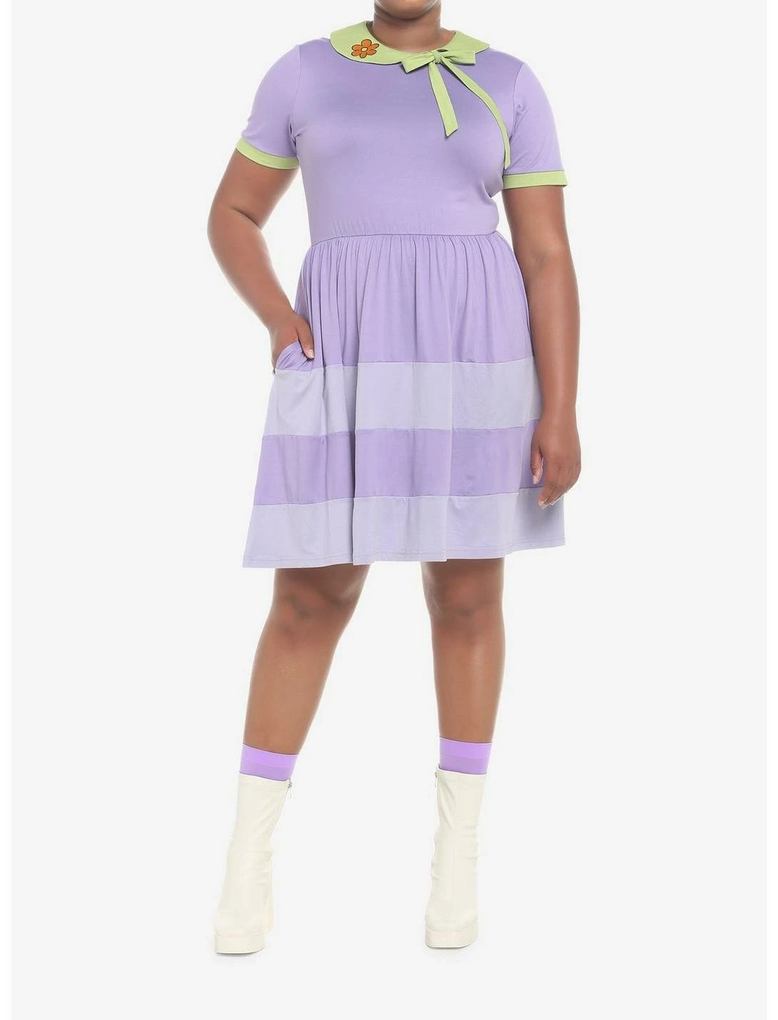 HUNIVERS Scooby-Doo! Daphne Lavender Dress Plus Size 4 HUNIVERS Scooby-Doo! Daphne Lavender Dress Plus Size - Image 2