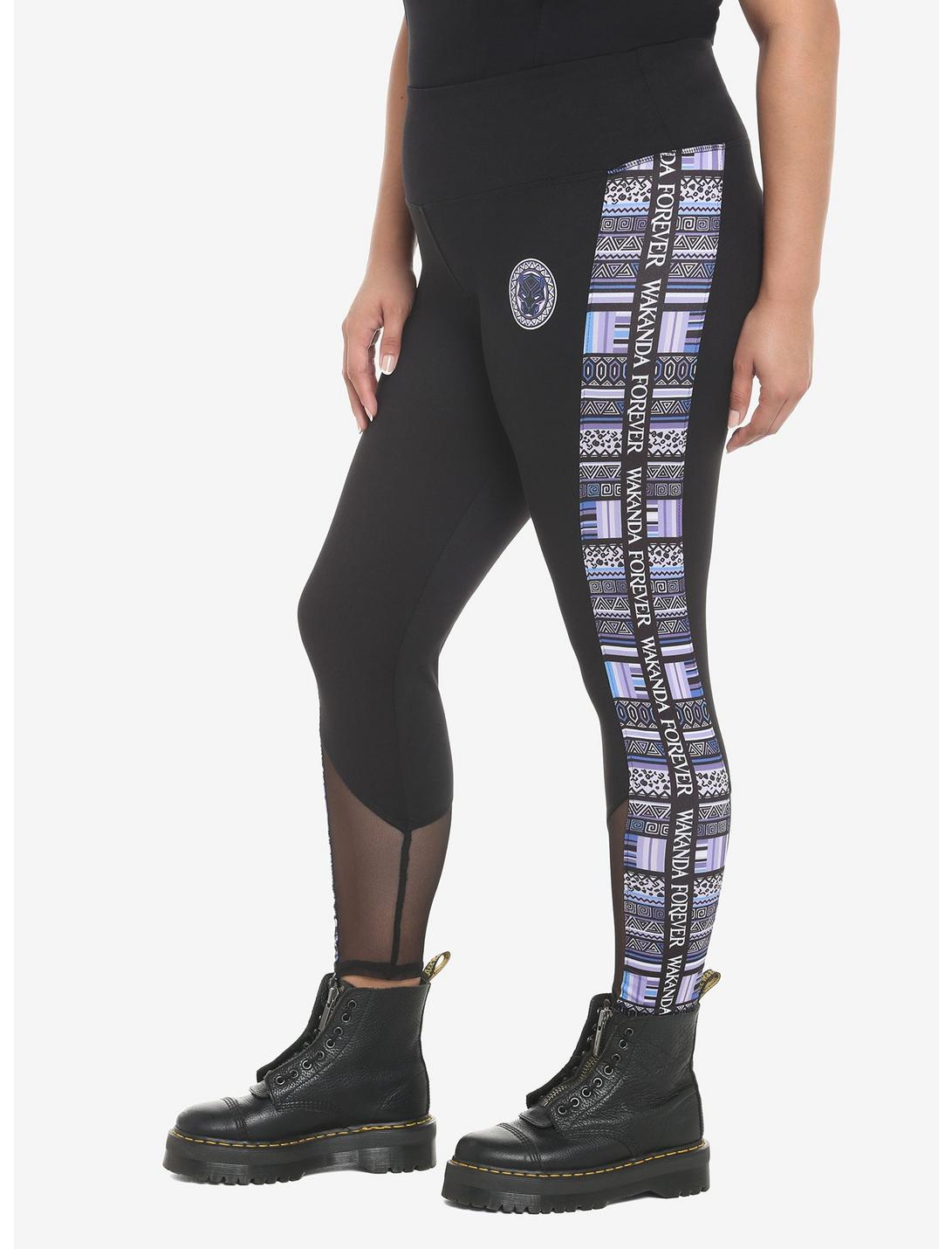 Her Universe Marvel Black Panther: Wakanda Forever Geometric Stripe Leggings Plus Size HUNIVERS Her Universe Marvel Black Panther: Wakanda Forever Geometric Stripe Leggings Plus Size -transcendentactive shop 19018975 av3