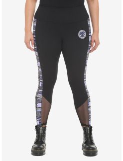 transcendentactive shop 22 HUNIVERS Her Universe Marvel Black Panther: Wakanda Forever Geometric Stripe Leggings Plus Size