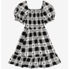 HUNIVERS Her Universe Disney The Nightmare Before Christmas Face Portraits Gingham Smocked Dress -transcendentactive shop 19117540 hi