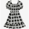 HUNIVERS Her Universe Disney The Nightmare Before Christmas Face Portraits Gingham Smocked Dress -transcendentactive shop 19117540 hi