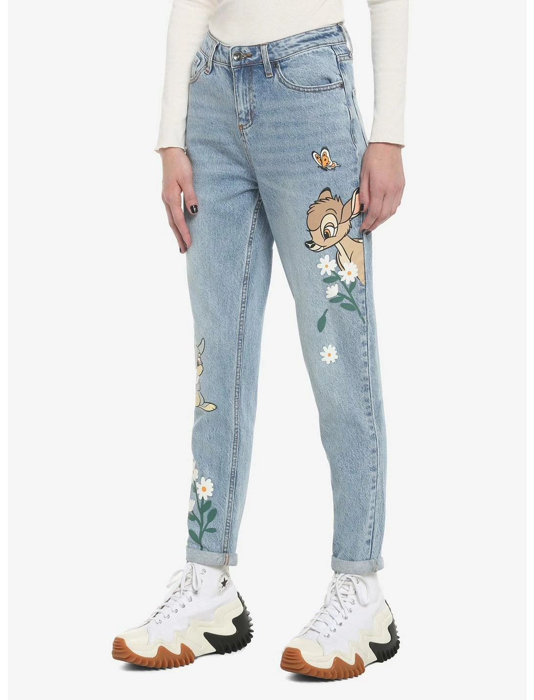 HUNIVERS Disney Bambi & Thumper Mom Jeans 5 HUNIVERS Disney Bambi & Thumper Mom Jeans - Image 3