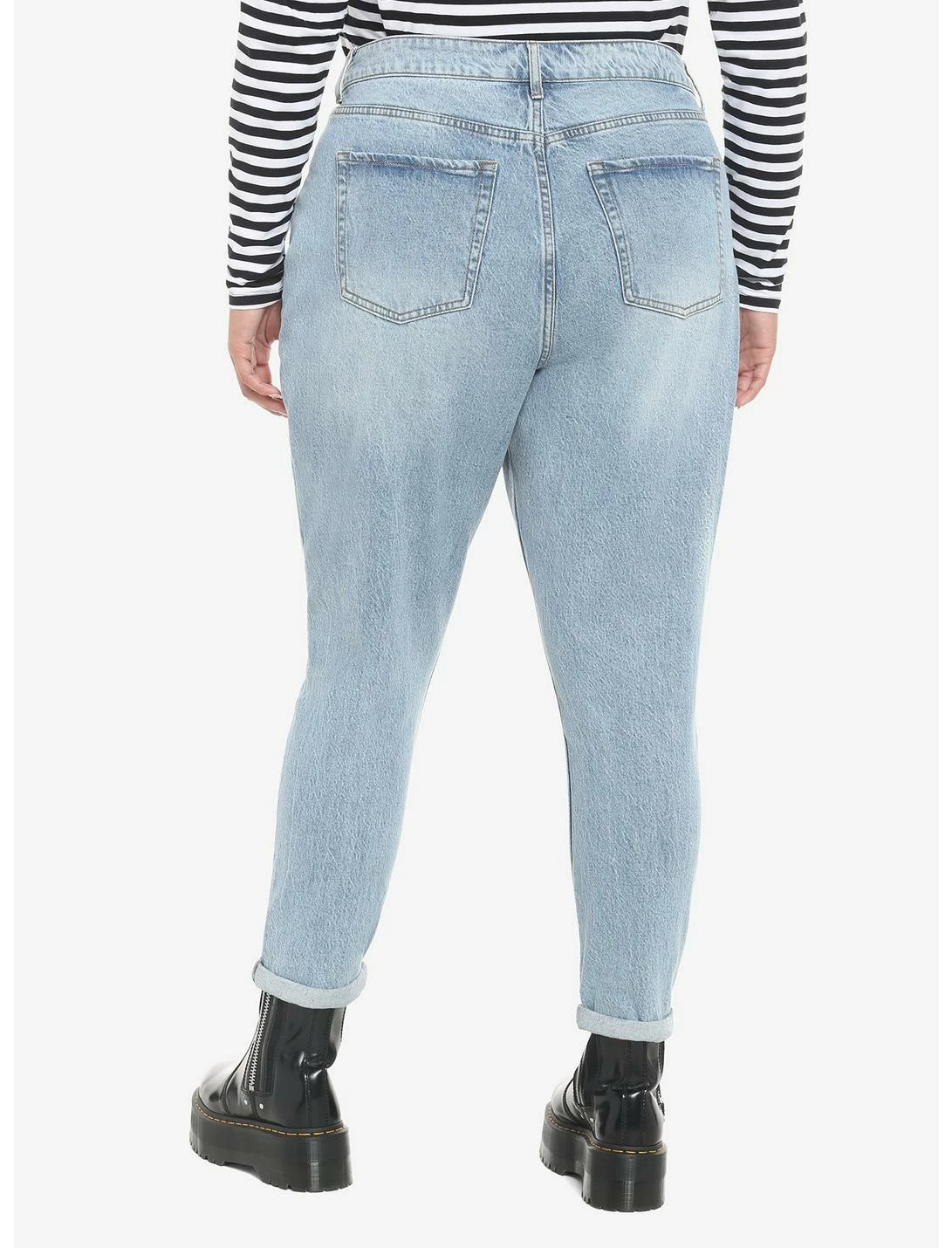 HUNIVERS Disney Bambi & Thumper Mom Jeans Plus Size 4 HUNIVERS Disney Bambi & Thumper Mom Jeans Plus Size - Image 2